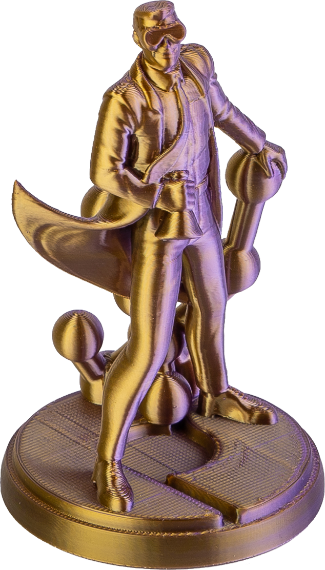 PolyLite PLA Dual Silk - Sovereign Silk Gold-Purple