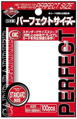KMC Standard Perfect Size Sleeves Toploading (100 Sleeves)