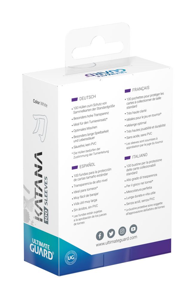 Ultimate Guard Katana Standard Sleeves (100 Sleeves) Ultimate Guard Katana Standard Sleeves (100 Sleeves)