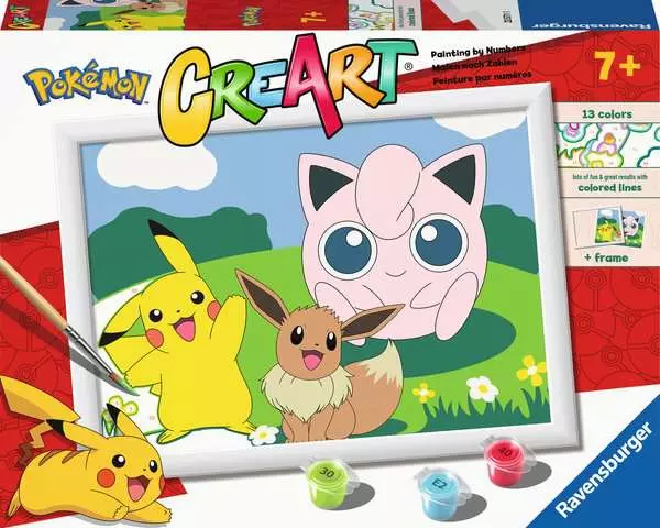 CreArt - Malen nach Zahlen - Pokémon-Klassiker