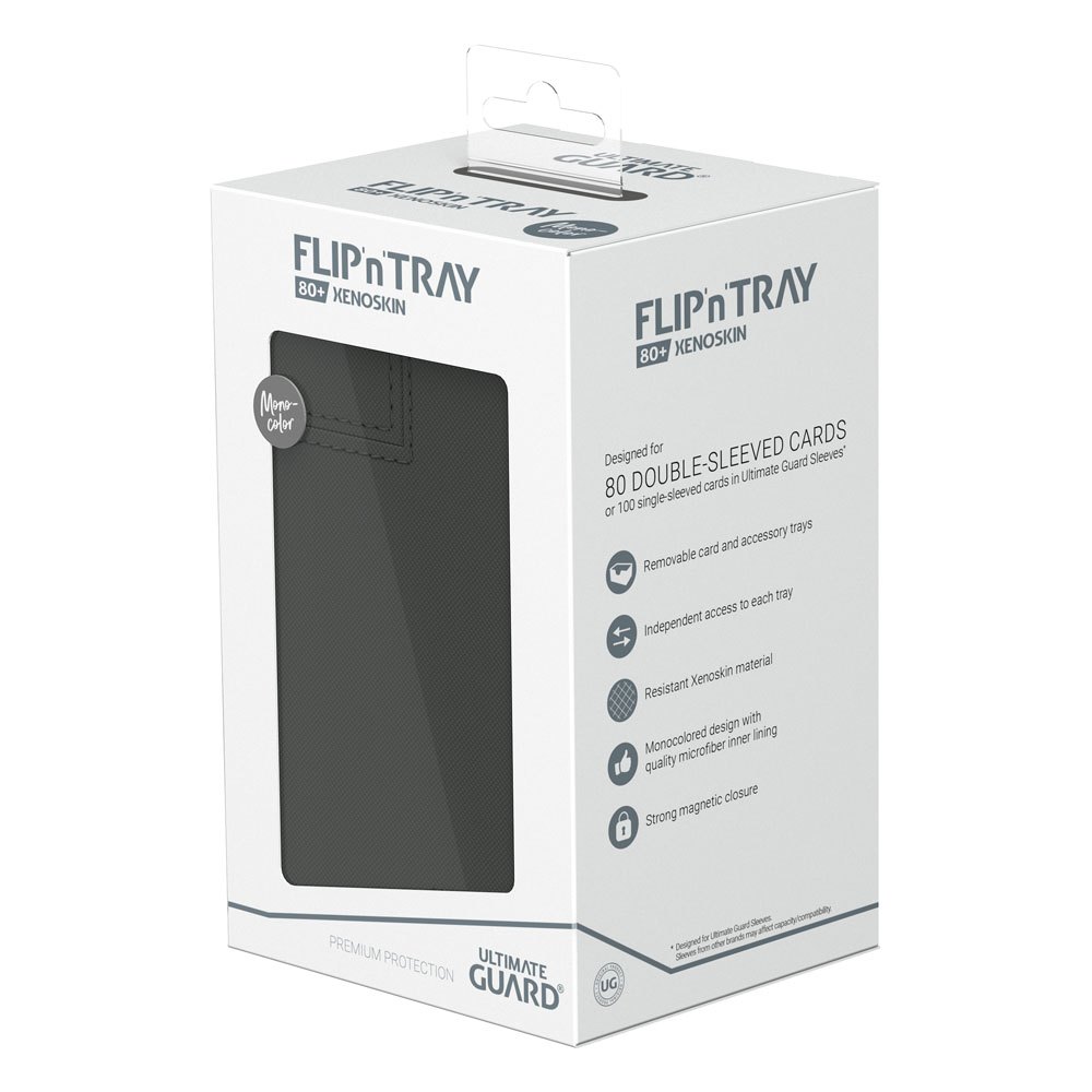 Ultimate Guard Flip`n`Tray 80+ XenoSkin Monocolor Grey Ultimate Guard Flip`n`Tray 80+ XenoSkin Monocolor Grey