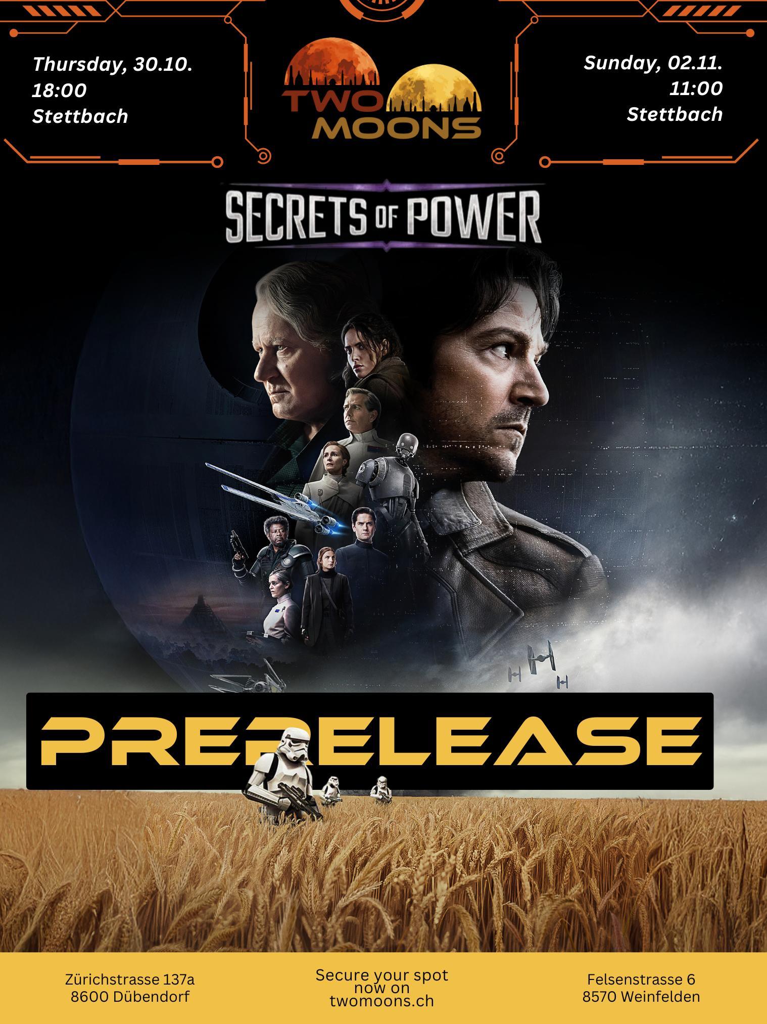 Secrets of Power Prerelease