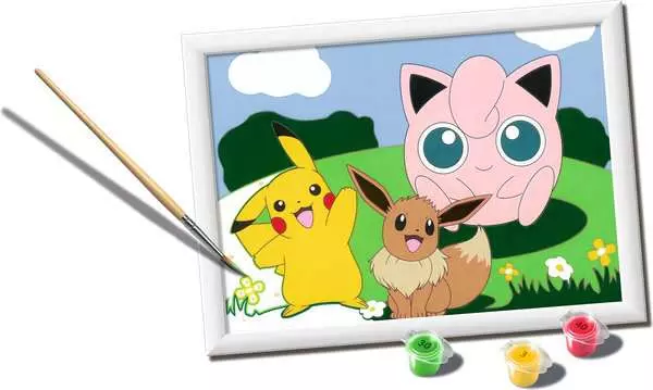 CreArt - Malen nach Zahlen - Pokémon-Klassiker
