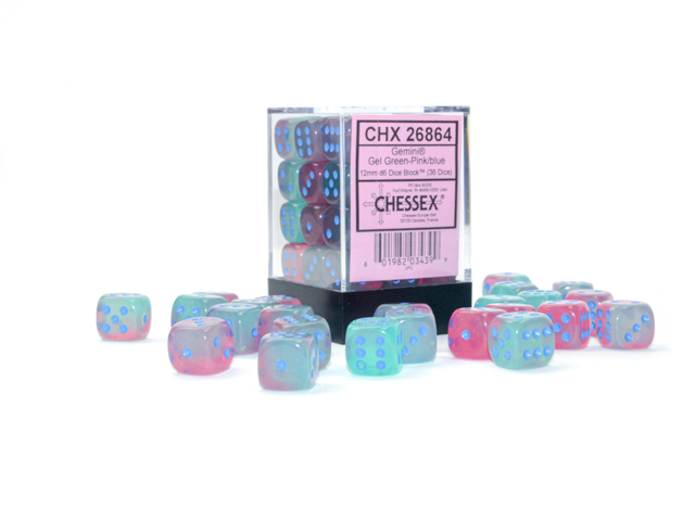 Chessex 12mm d6 Gemini Chessex 12mm d6 Gemini