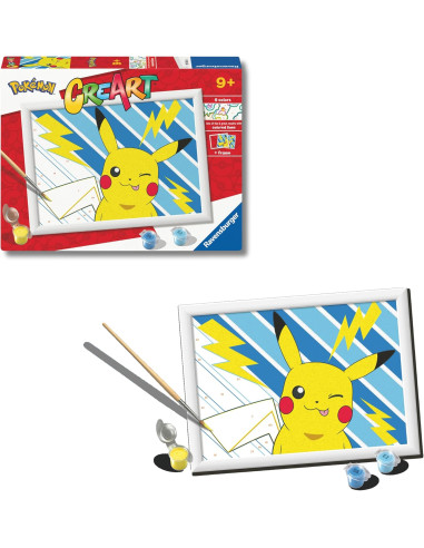 CreArt - Malen nach Zahlen - Frecher Pikachu