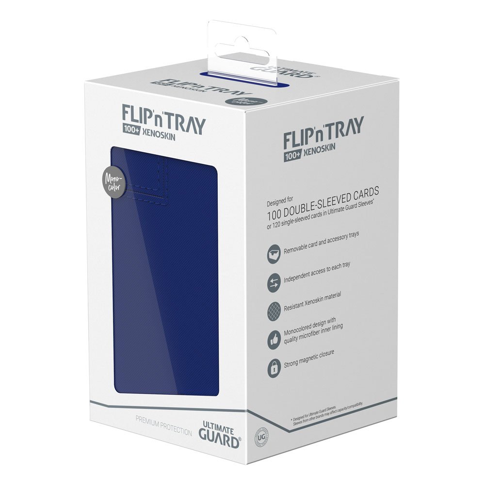 Ultimate Guard Flip`n`Tray 100+ XenoSkin Monocolor Blue Ultimate Guard Flip`n`Tray 100+ XenoSkin Monocolor Blue