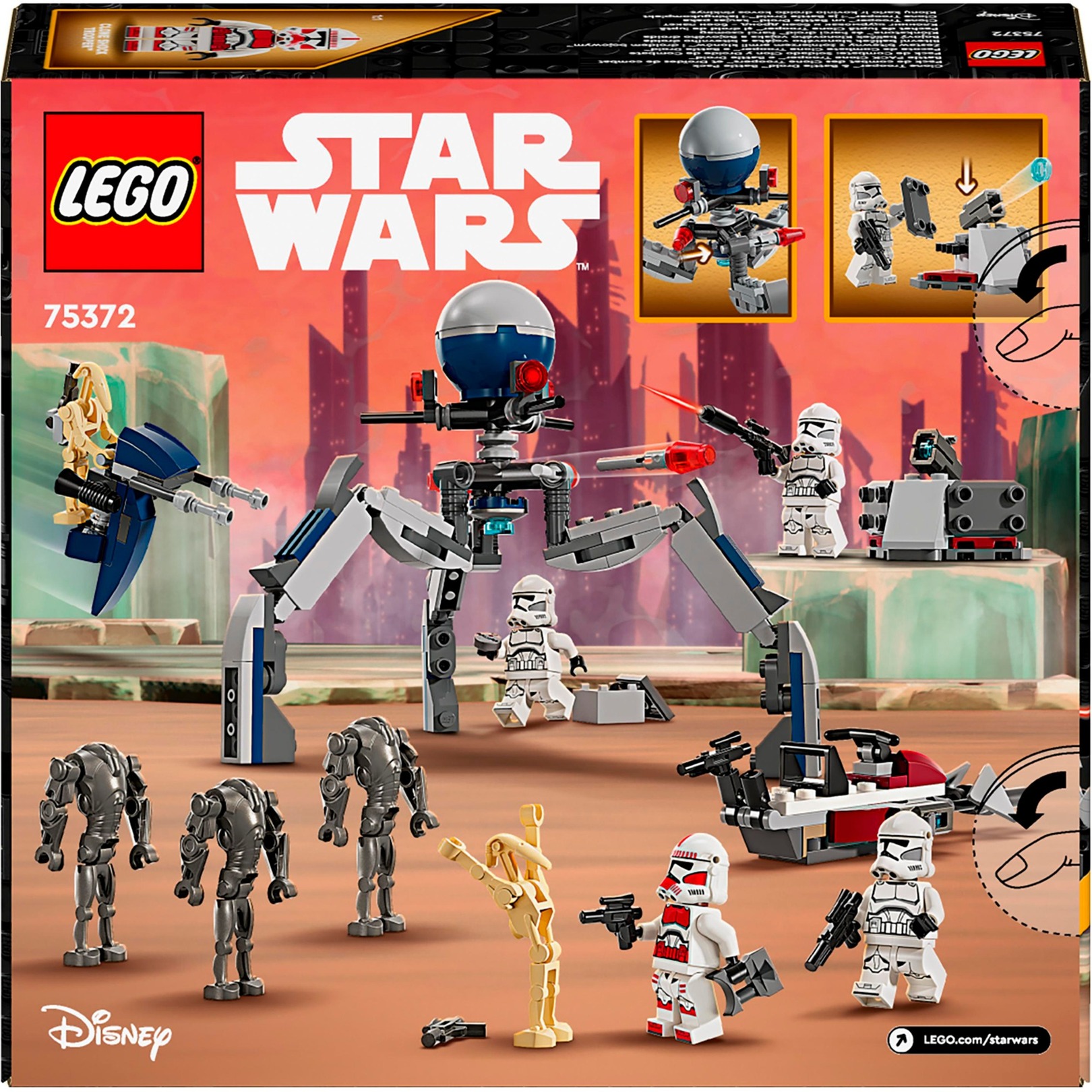 LEGO 75372 Star Wars Clone Trooper & Battle Droid Battle Pack LEGO 75372 Star Wars Clone Trooper & Battle Droid Battle Pack