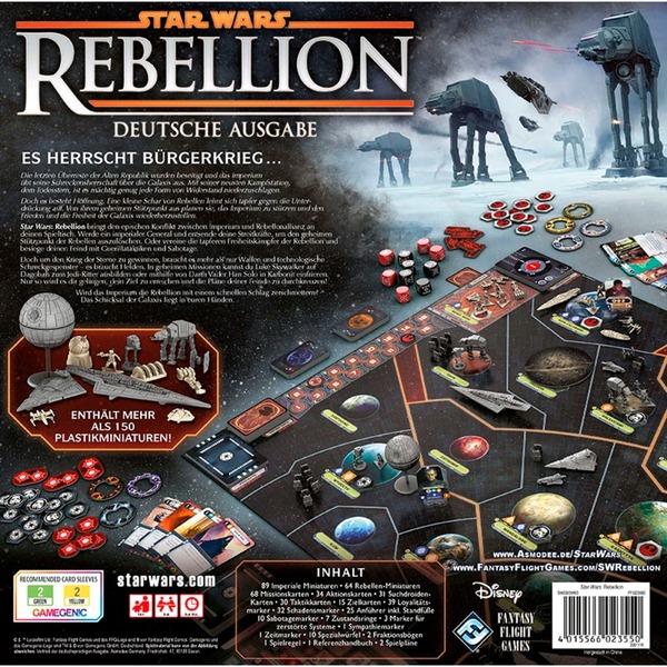 Star Wars Rebellion Spiel Rückseite