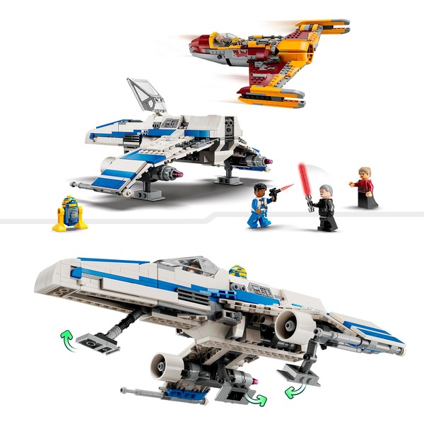 LEGO Star Wars New Republic E-Wing vs. Shin Hati's Starfighter