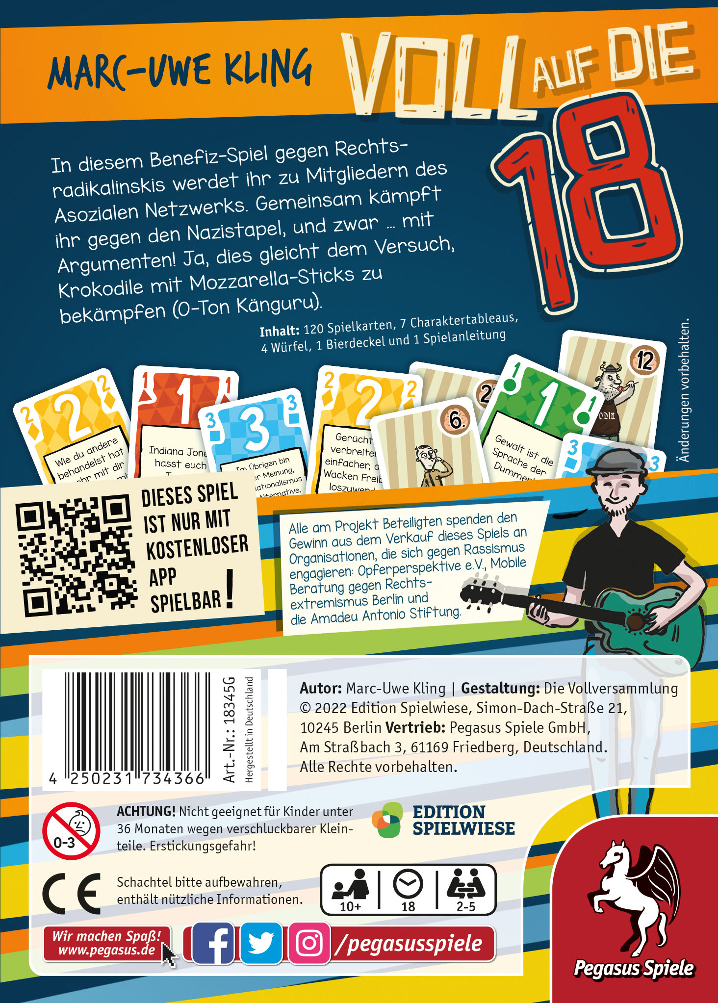 Voll auf die 18 – Das Känguru-Kartenspiel (Edition Spielwiese) Voll auf die 18 – Das Känguru-Kartenspiel (Edition Spielwiese)