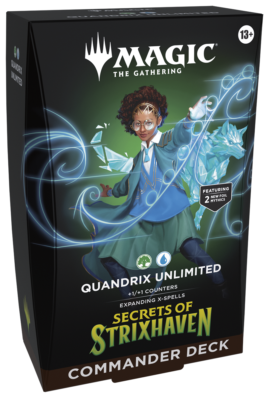 Magic The Gathering Secrets of Strixhaven Commander Deck Quandrix Unlimited