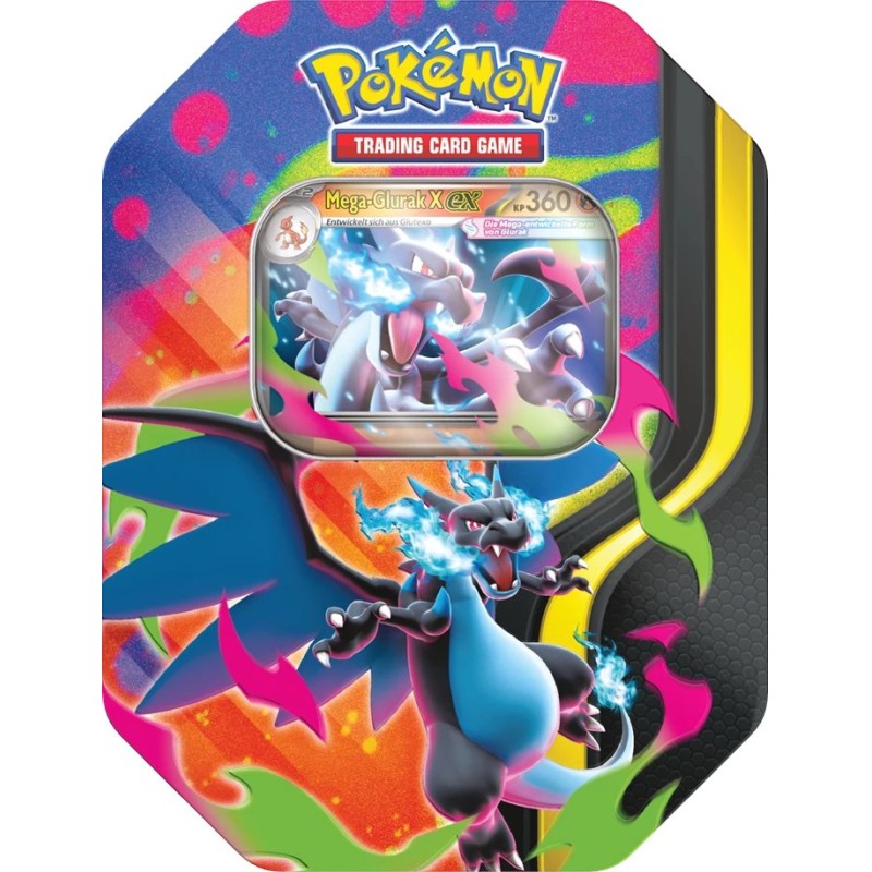 Pokémon EX Tin-Box Mega Glurak X EX