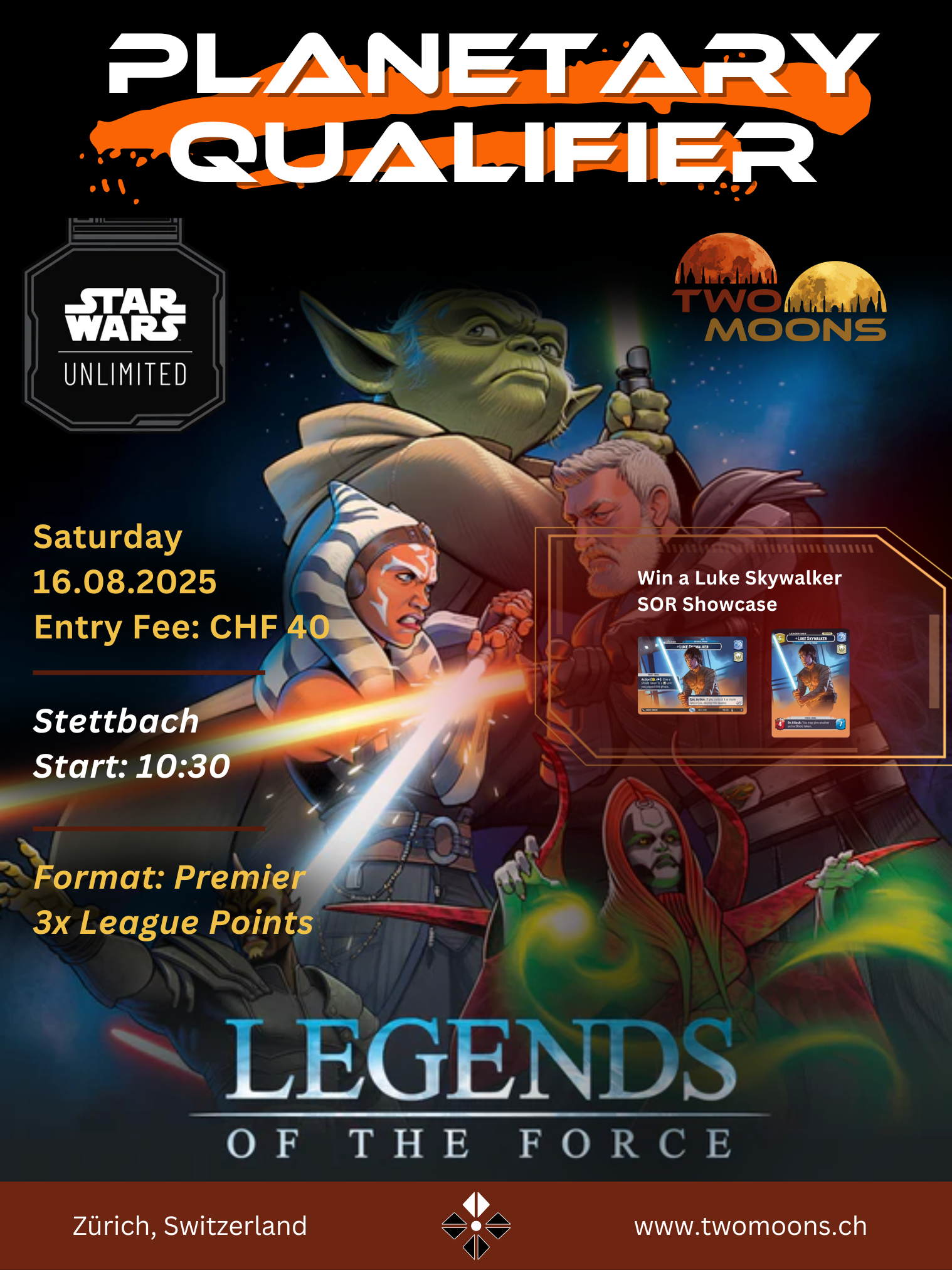 SWU Planetary Qualifier Legends of the Force SWU Planetary Qualifier Legends of the Force