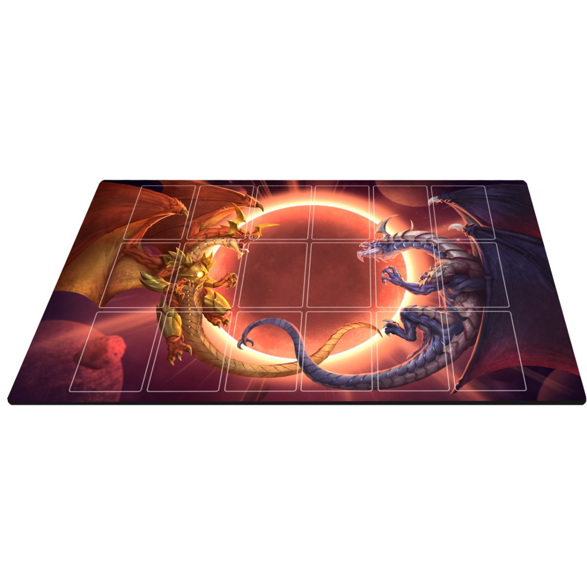 Neverrift TCG Playmat - Deathclaw Dragon - Tappetino Da Gioco Premium 36x60 Cm Con Bordi Cuciti