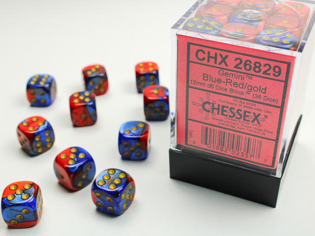 Chessex 12mm d6 Gemini Chessex 12mm d6 Gemini