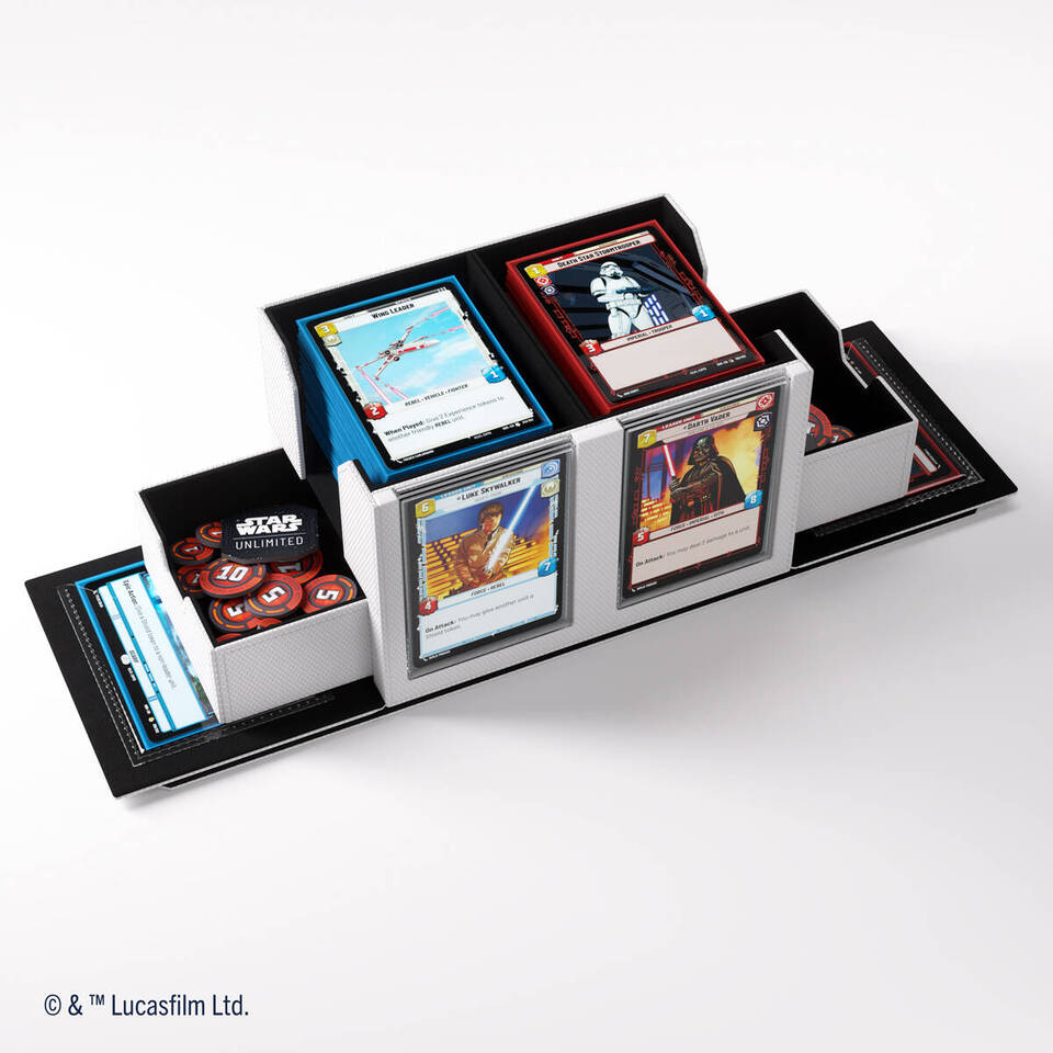 Star Wars: Unlimited Double Deck Pod - White Star Wars: Unlimited Double Deck Pod - White