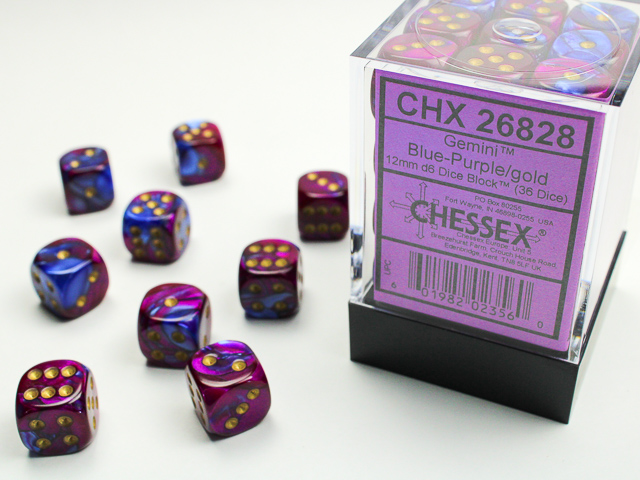 Chessex 12mm d6 Gemini Chessex 12mm d6 Gemini