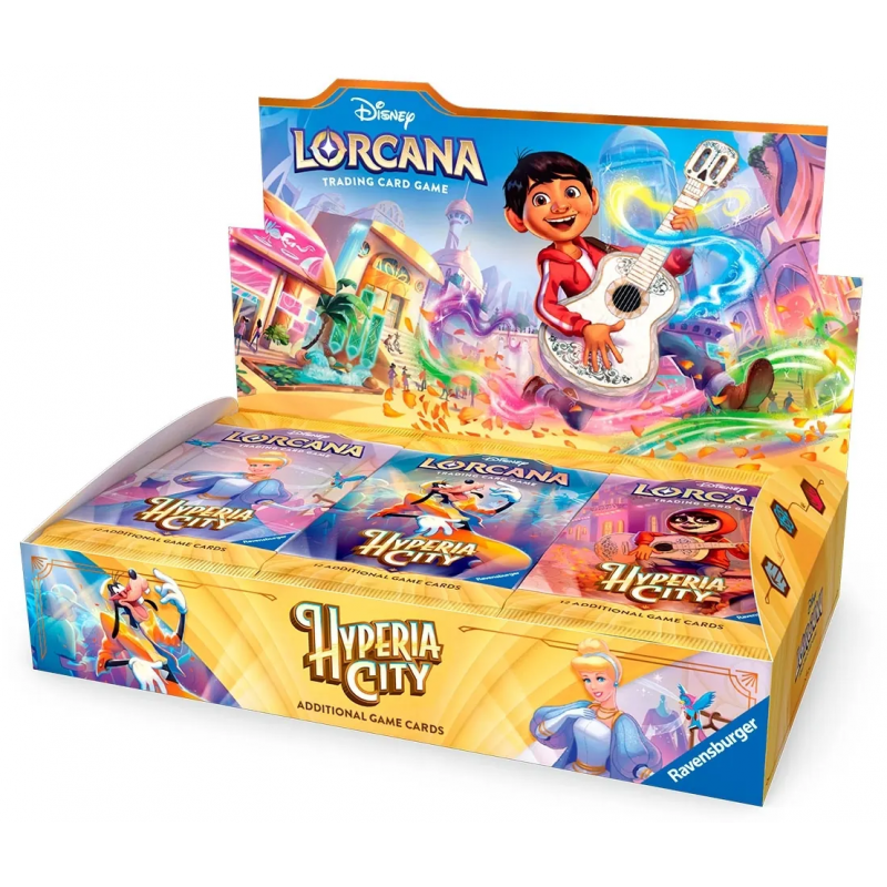 Disney Lorcana Hyperia City Booster Display