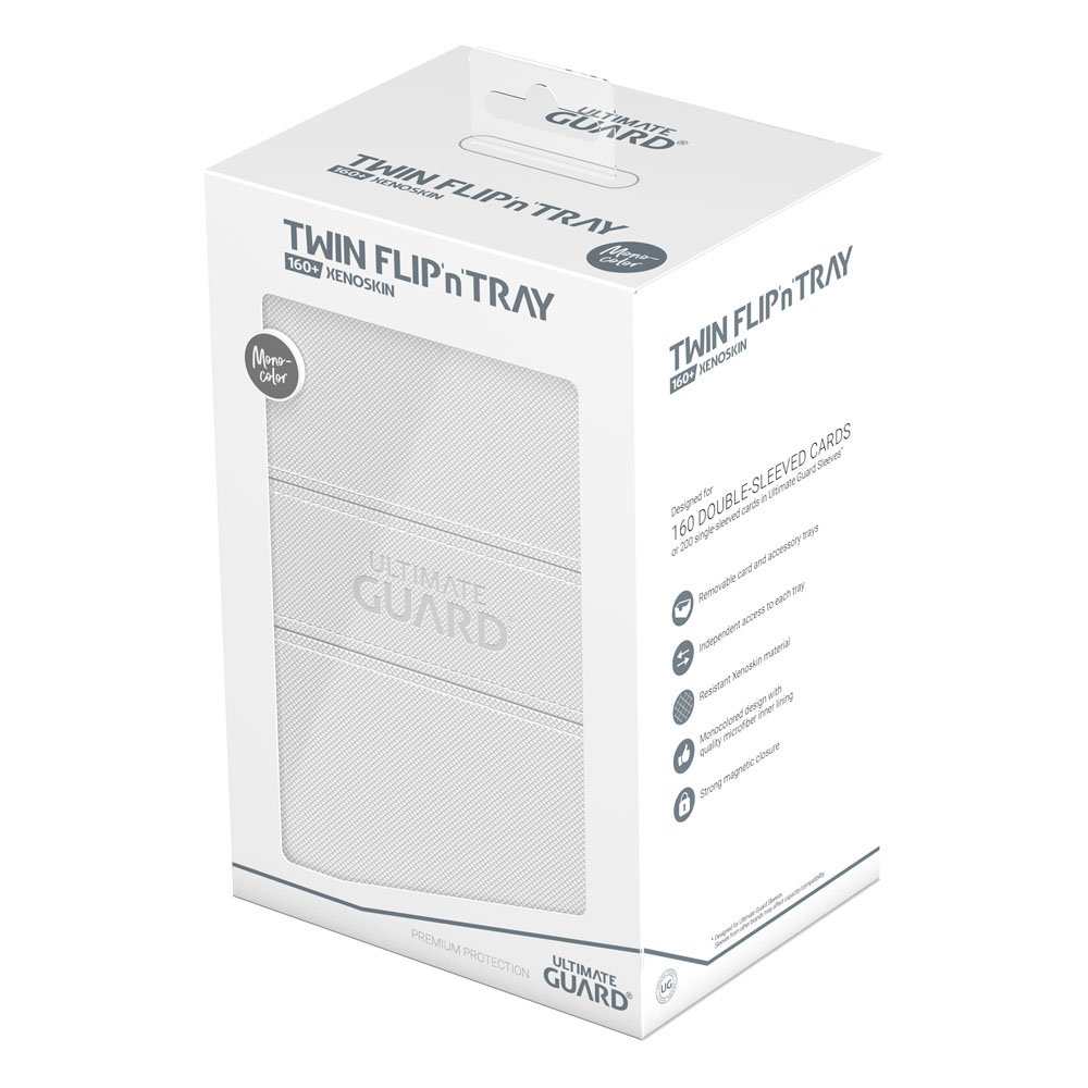 Ultimate Guard Twin Flip`n`Tray 160+ XenoSkin Monocolor White Ultimate Guard Twin Flip`n`Tray 160+ XenoSkin Monocolor White