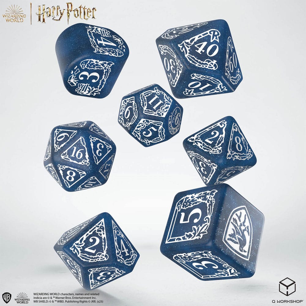 Harry Potter Ravenclaw Modern Dice Set Blue Harry Potter Ravenclaw Modern Dice Set Blue