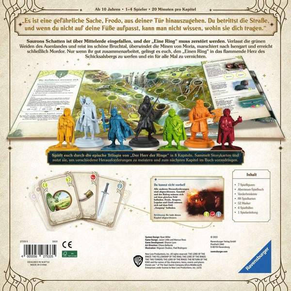 Herr der Ringe Brettspiel Rückseite Herr der Ringe Brettspiel Rückseite