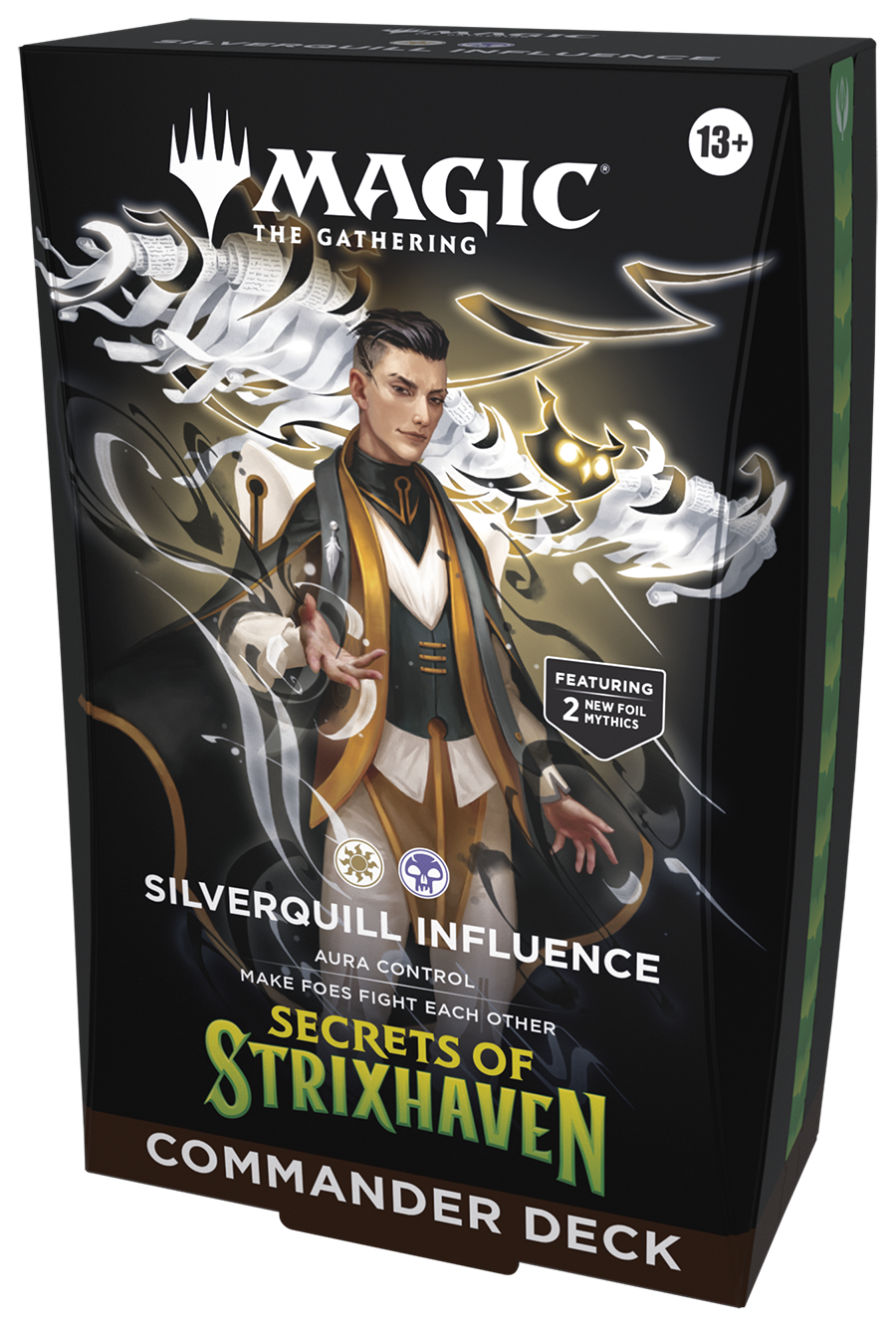Magic The Gathering Secrets of Strixhaven Commander Deck Silverquill Influence