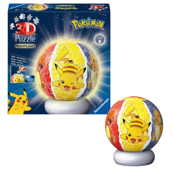 3D Puzzle-Ball Nachtlicht Pokémon