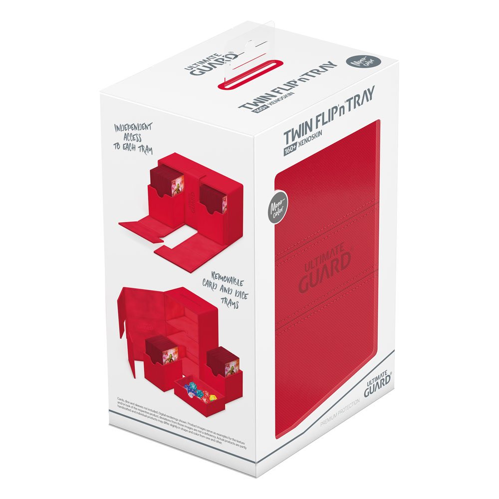Ultimate Guard Twin Flip`n`Tray 160+ XenoSkin Monocolor Red Ultimate Guard Twin Flip`n`Tray 160+ XenoSkin Monocolor Red