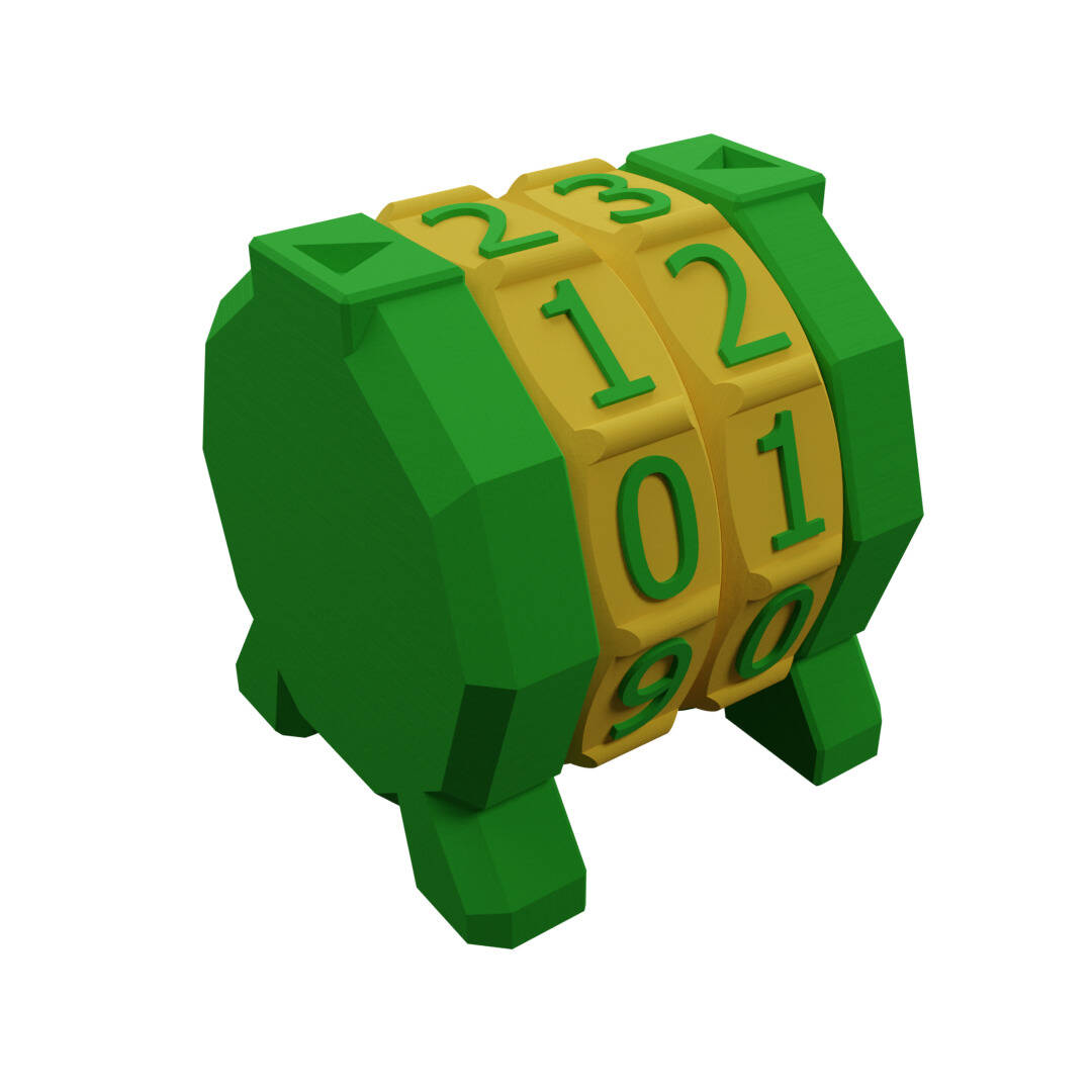 Life Counter - Green / Yellow