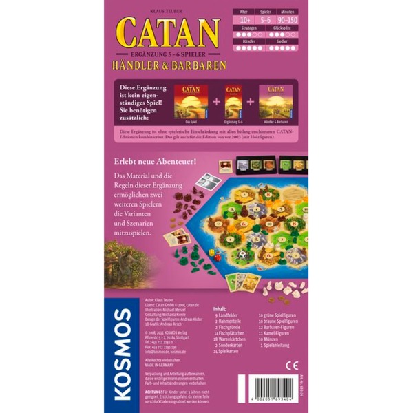 CATAN - Händler & Barbaren Ergänzung 5-6 Spieler CATAN - Händler & Barbaren Ergänzung 5-6 Spieler