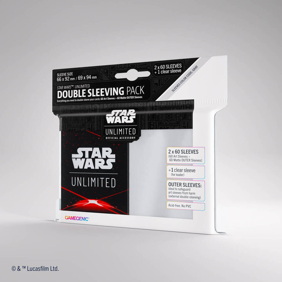 Star Wars: Unlimited Art Sleeves Double Sleeving Pack - Weltraum Rot Star Wars: Unlimited Art Sleeves Double Sleeving Pack - Weltraum Rot