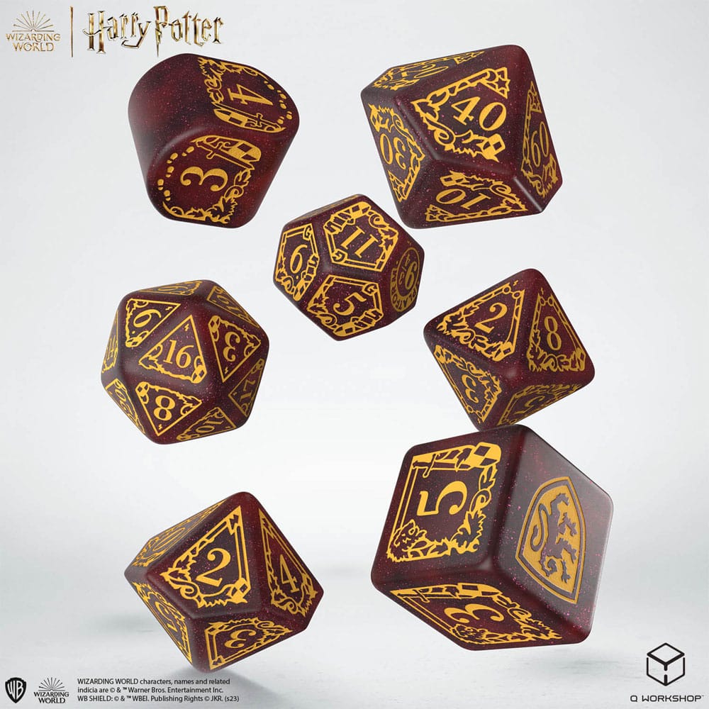 Harry Potter Gryffindor Modern Dice Set Red Harry Potter Gryffindor Modern Dice Set Red