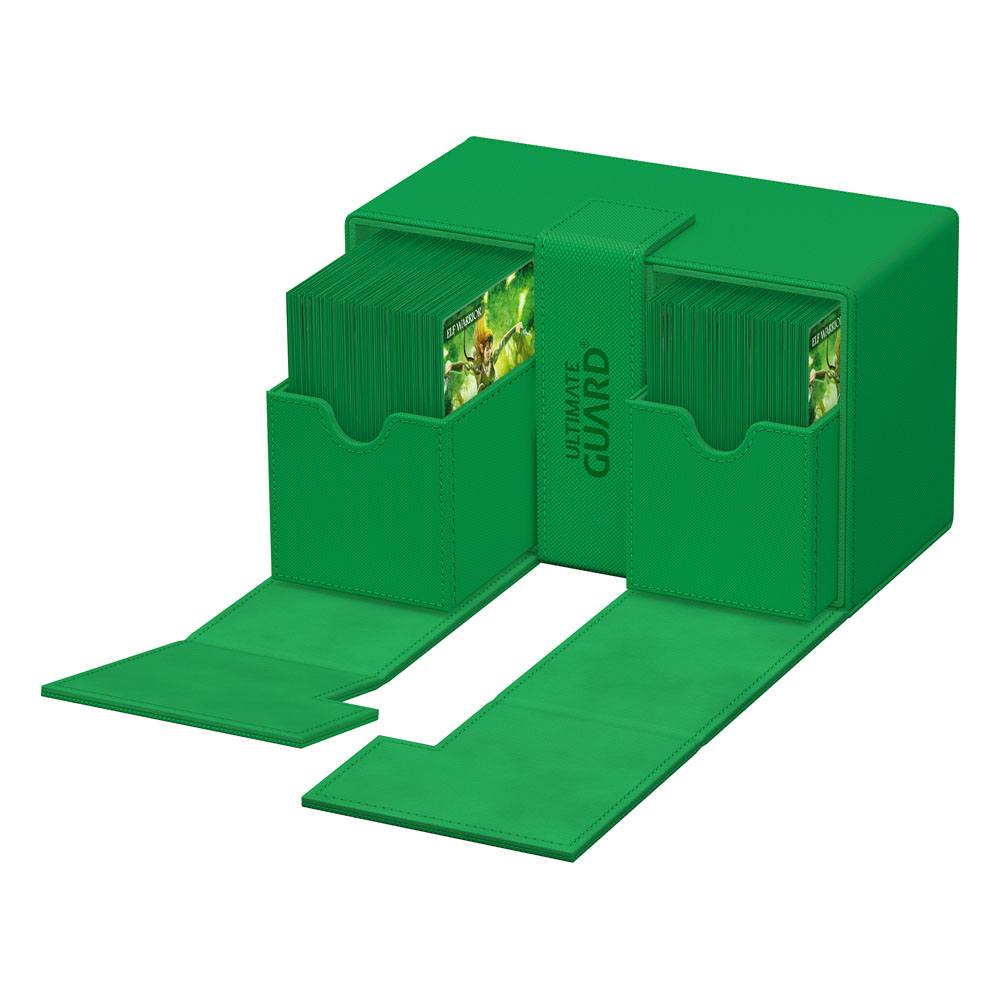 Ultimate Guard Twin Flip`n`Tray 160+ XenoSkin Monocolor Green Ultimate Guard Twin Flip`n`Tray 160+ XenoSkin Monocolor Green