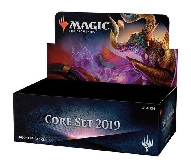 magic the gathering core set 2019 booster display mtg