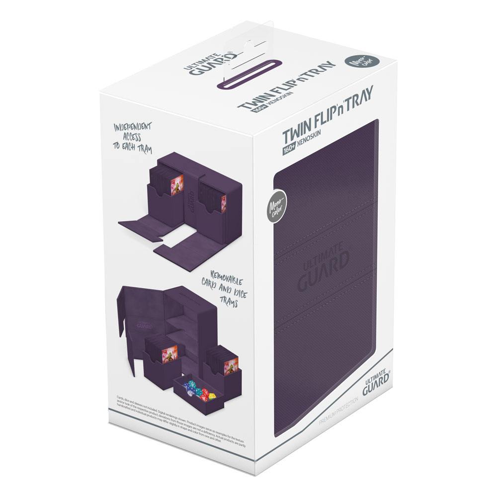 Ultimate Guard Twin Flip`n`Tray 160+ XenoSkin Monocolor Purple Ultimate Guard Twin Flip`n`Tray 160+ XenoSkin Monocolor Purple