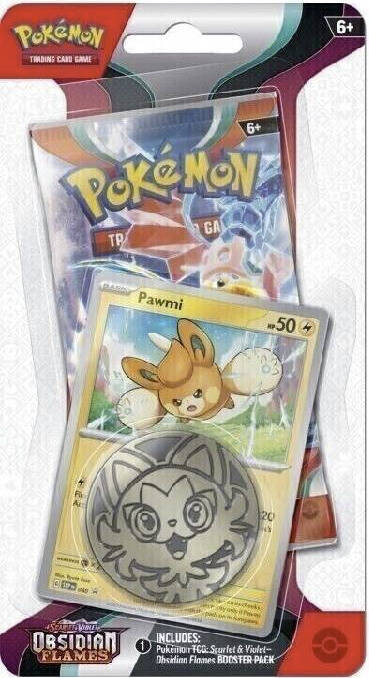 SV03 Obsidian Flames Checklane Blister Pawmi or Wooper SV03 Obsidian Flames Checklane Blister Pawmi or Wooper