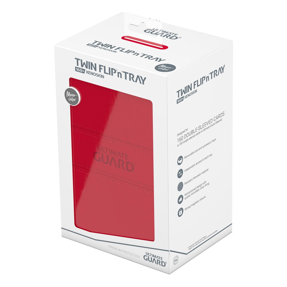 Ultimate Guard Twin Flip`n`Tray 160+ XenoSkin Monocolor Red Ultimate Guard Twin Flip`n`Tray 160+ XenoSkin Monocolor Red