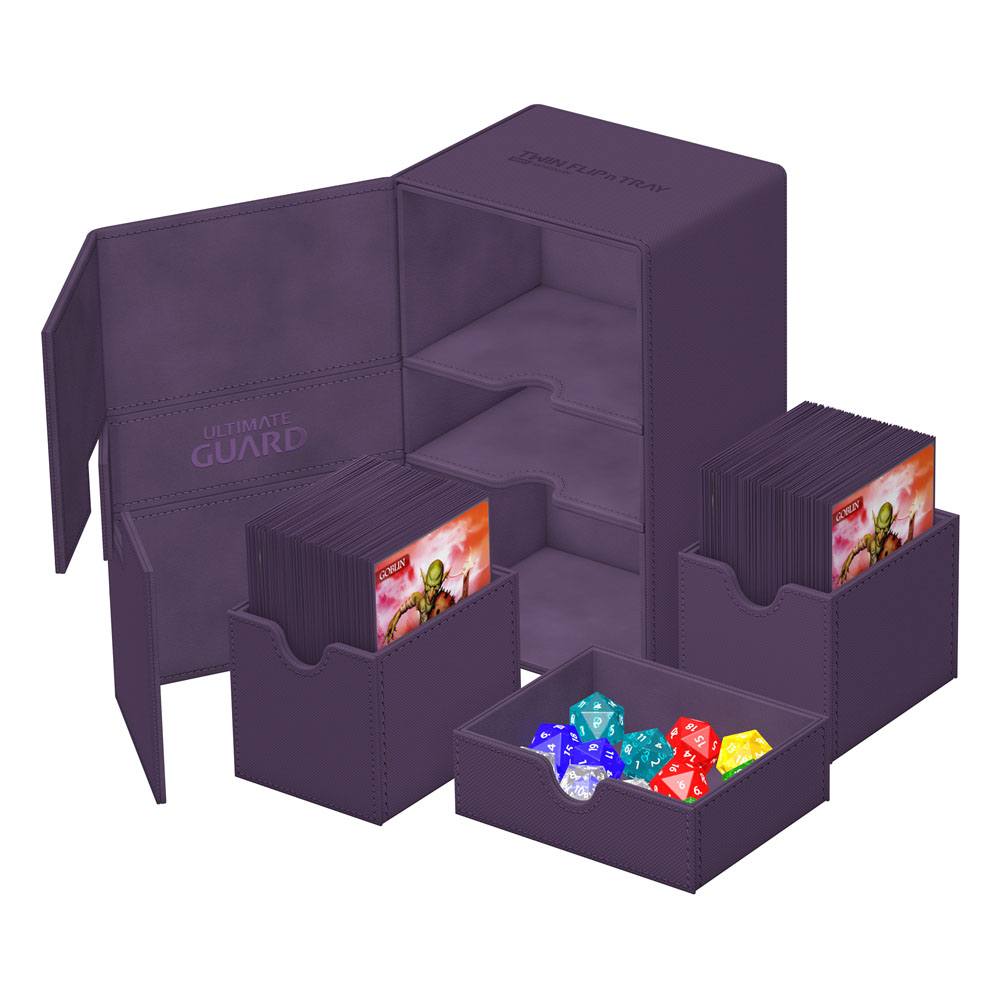 Ultimate Guard Twin Flip`n`Tray 160+ XenoSkin Monocolor Purple Ultimate Guard Twin Flip`n`Tray 160+ XenoSkin Monocolor Purple