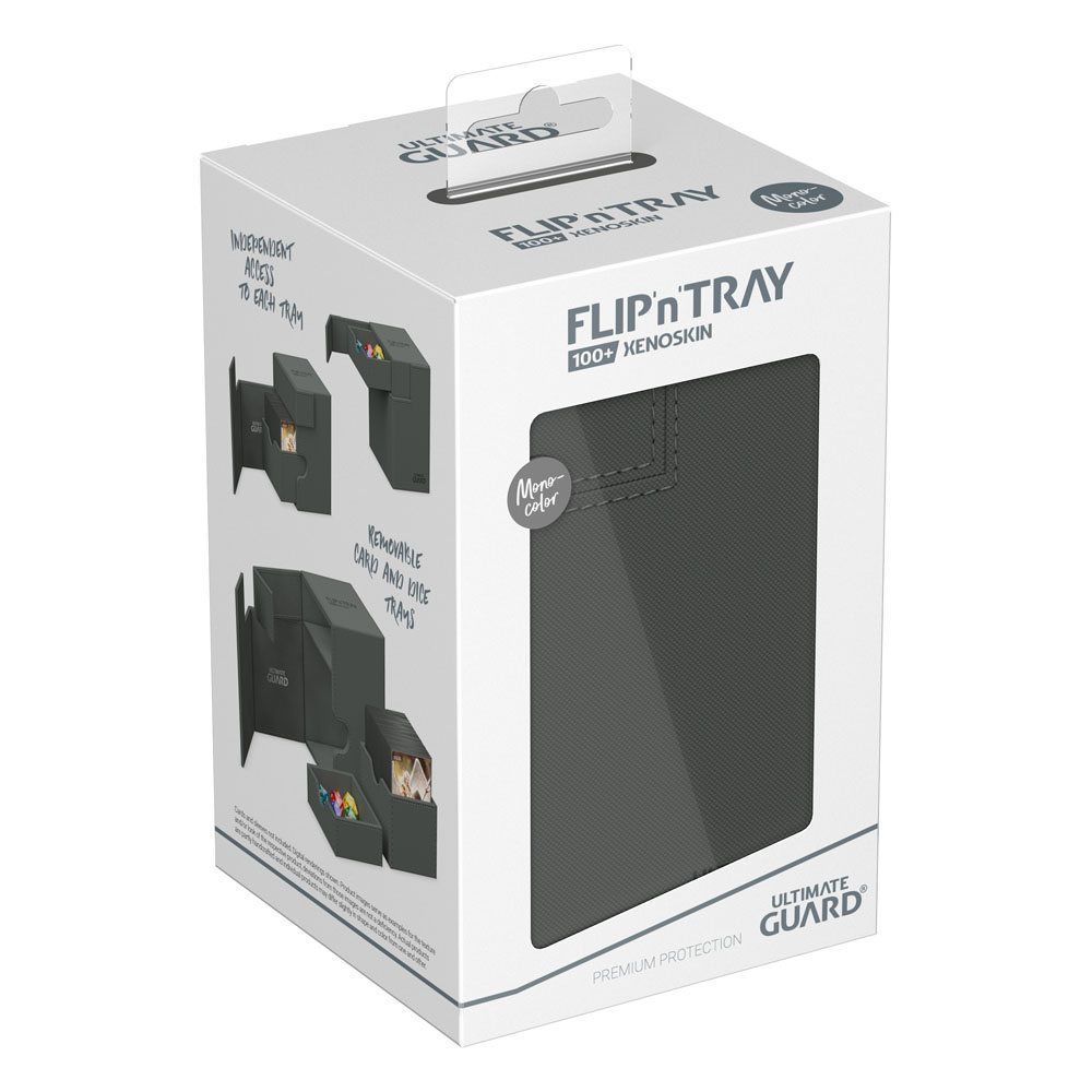 Ultimate Guard Flip`n`Tray 100+ XenoSkin Monocolor Grey Ultimate Guard Flip`n`Tray 100+ XenoSkin Monocolor Grey