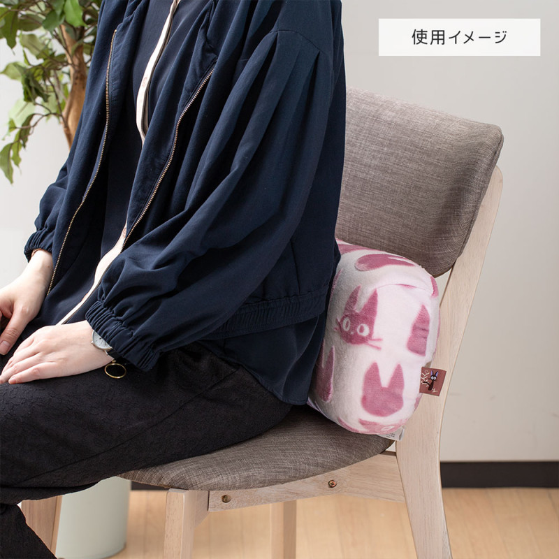 Opalised block cushion Soot Sprite silhouette - My Neighbor Totoro