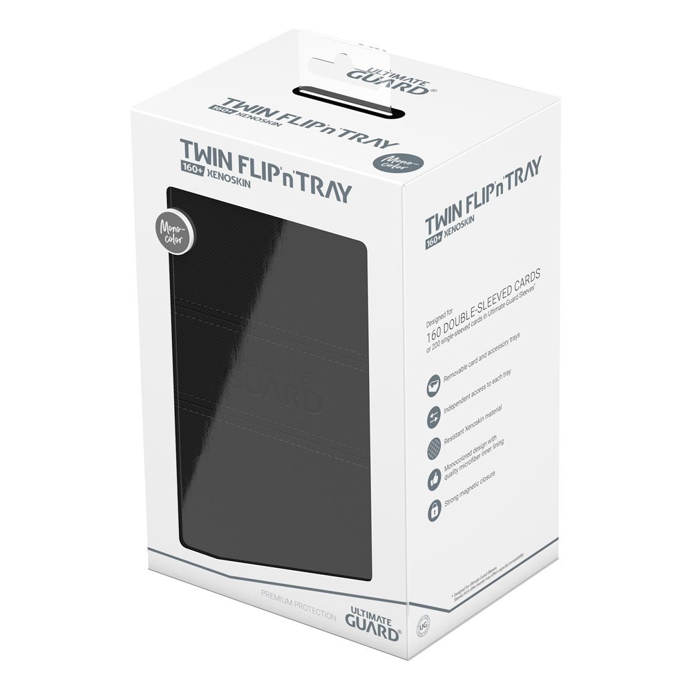 Ultimate Guard Twin Flip`n`Tray 160+ XenoSkin Monocolor Black Ultimate Guard Twin Flip`n`Tray 160+ XenoSkin Monocolor Black
