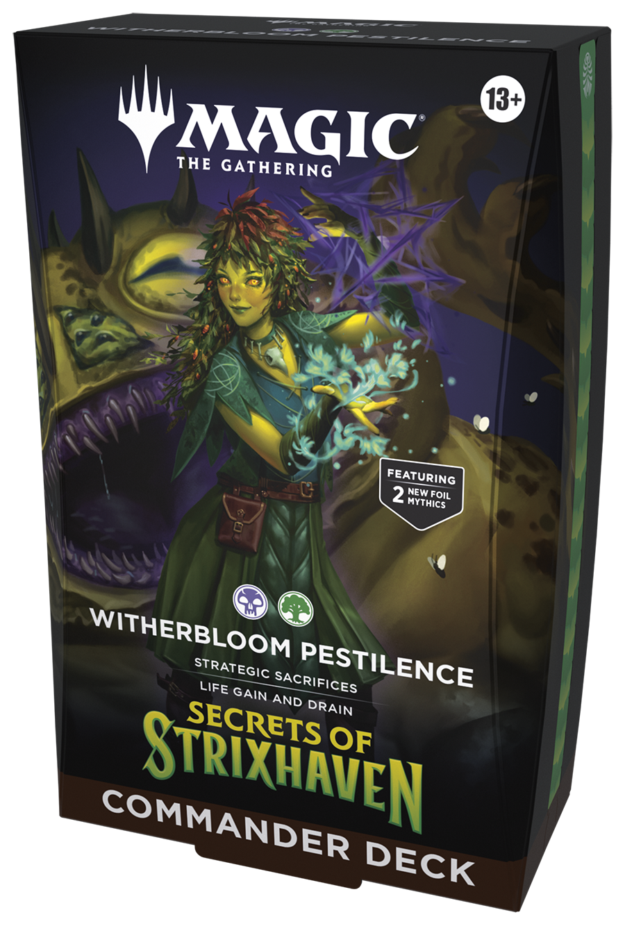 Magic The Gathering Secrets of Strixhaven Commander Deck Witherbloom Pestilence
