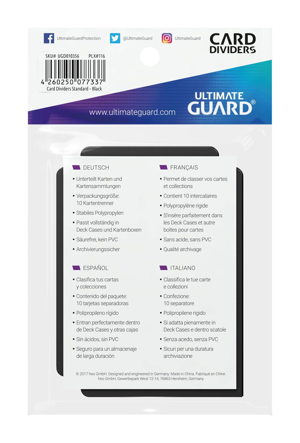 Ultimate Guard Card Divider Ultimate Guard Card Divider