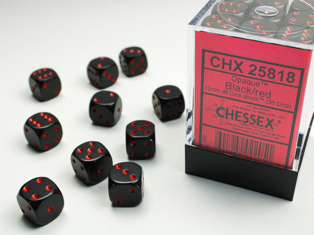 Chessex 12mm d6 Opaque Chessex 12mm d6 Opaque