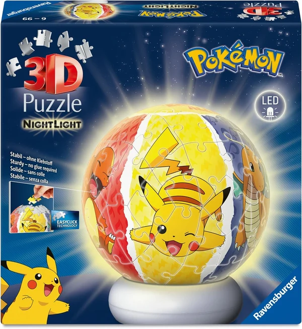 3D Puzzle-Ball Nachtlicht Pokémon