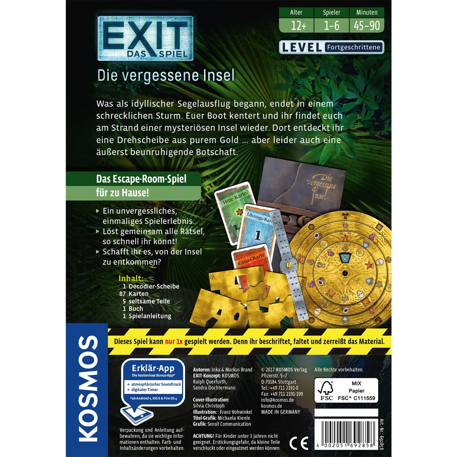 EXIT - Das Spiel - Die vergessene Insel EXIT - Das Spiel - Die vergessene Insel