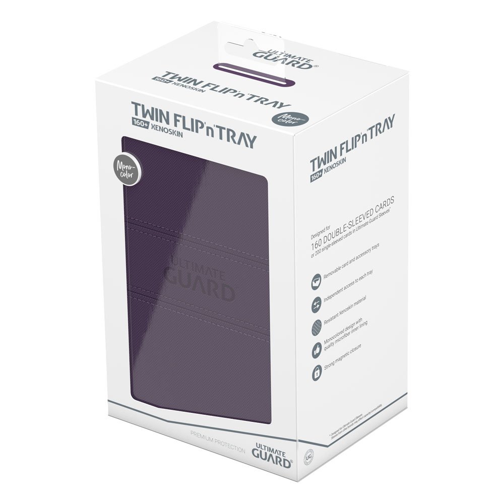 Ultimate Guard Twin Flip`n`Tray 160+ XenoSkin Monocolor Purple Ultimate Guard Twin Flip`n`Tray 160+ XenoSkin Monocolor Purple