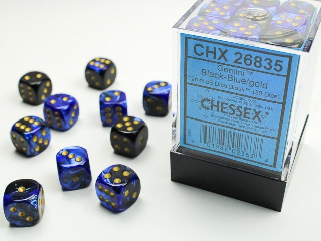 Chessex 12mm d6 Gemini Chessex 12mm d6 Gemini