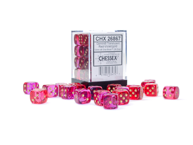 Chessex 12mm d6 Gemini