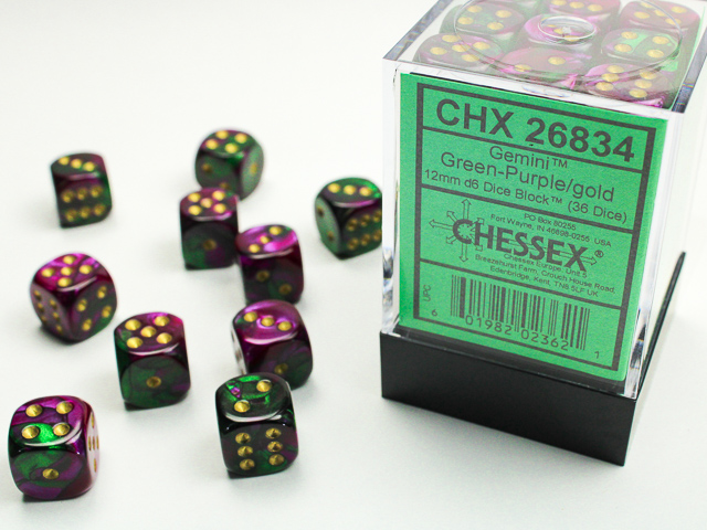 Chessex 12mm d6 Gemini Chessex 12mm d6 Gemini